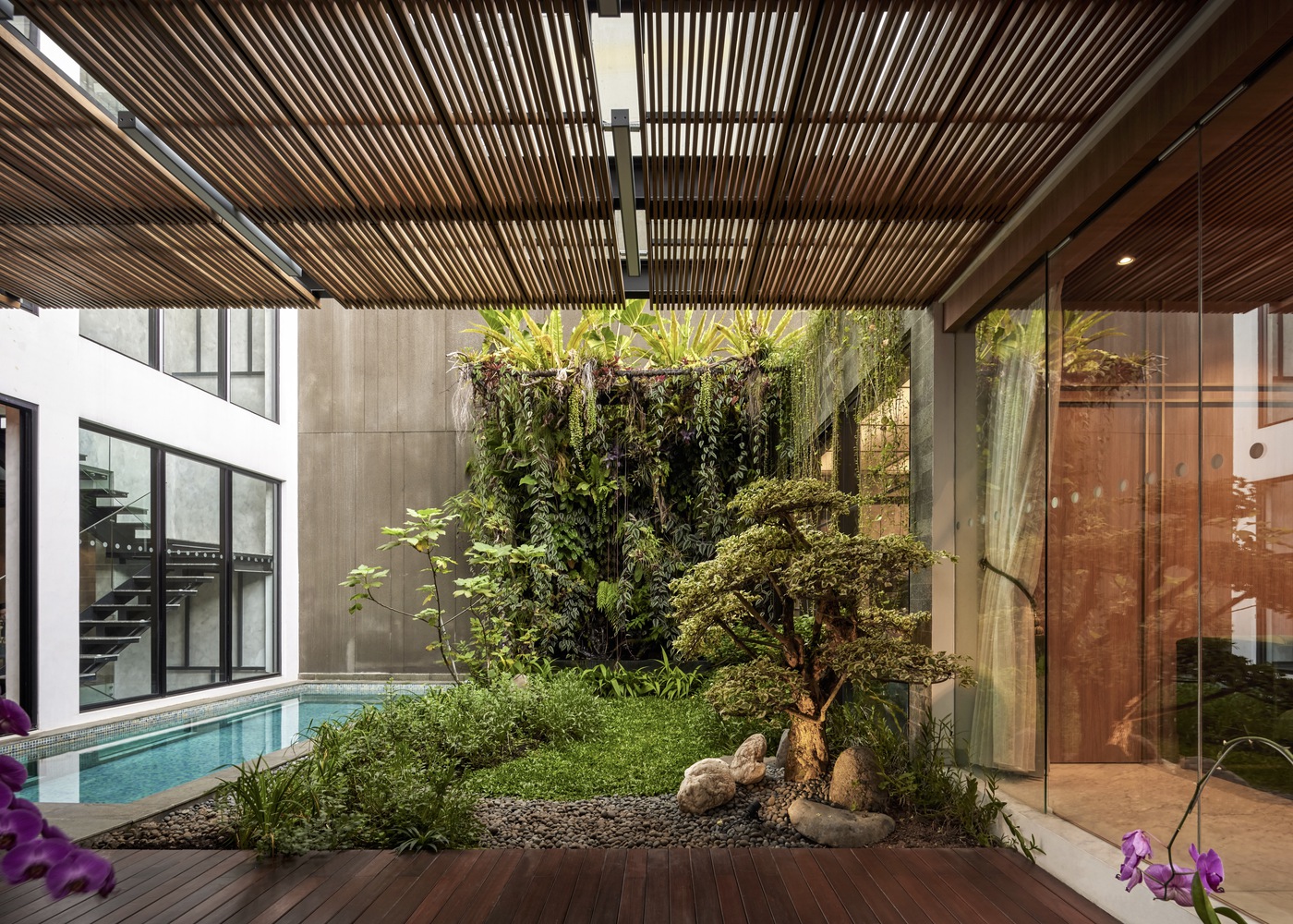 Verdure House · 绿色和谐的印尼现代热带建筑丨Studio Avana-22