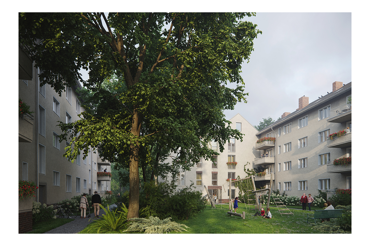 柏林Ziekowstraße 50年代住宅区现代化及发展项目丨德国柏林丨Lorenzen Mayer Architekten-13