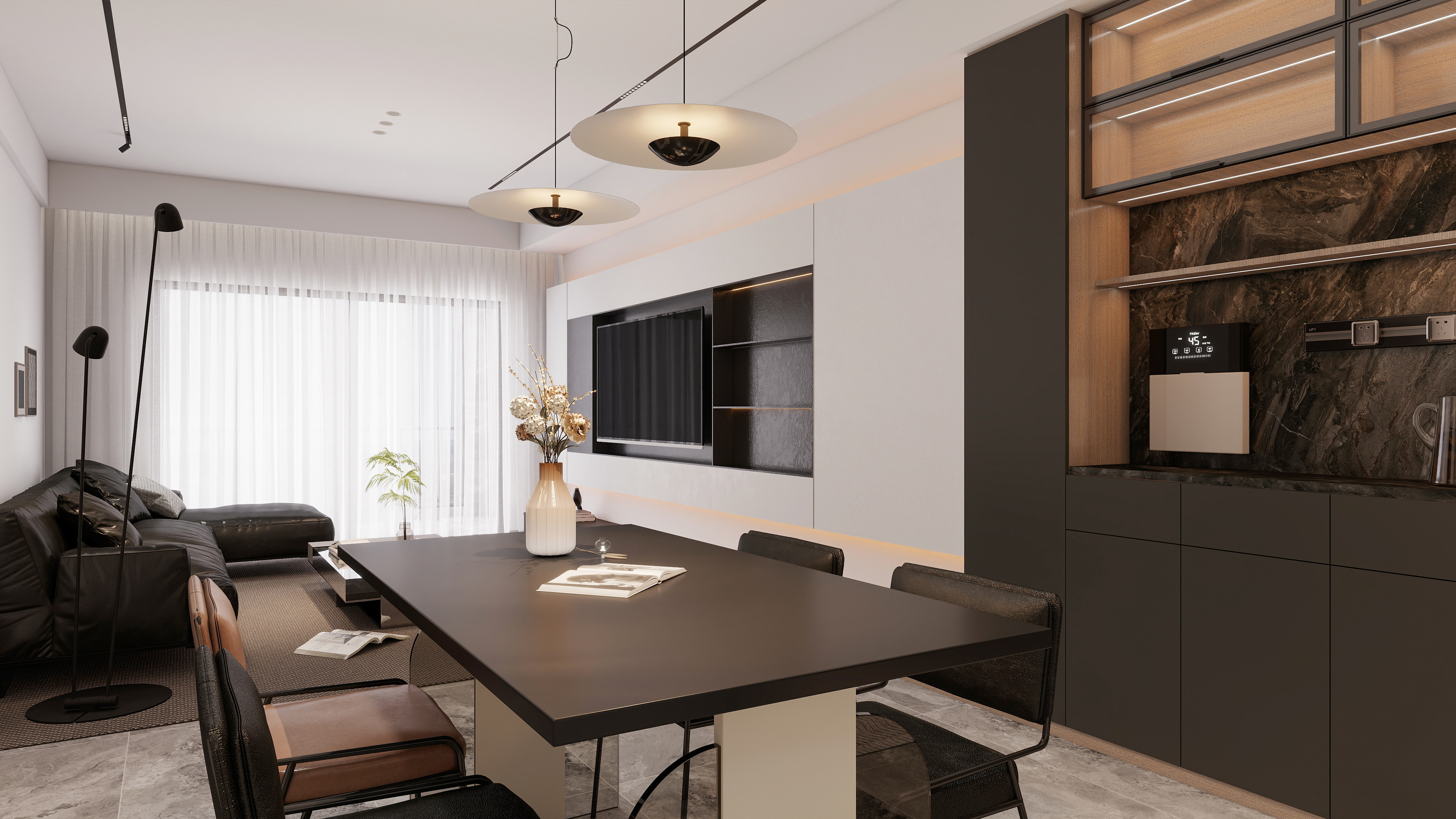 现代黑白灰意式-7