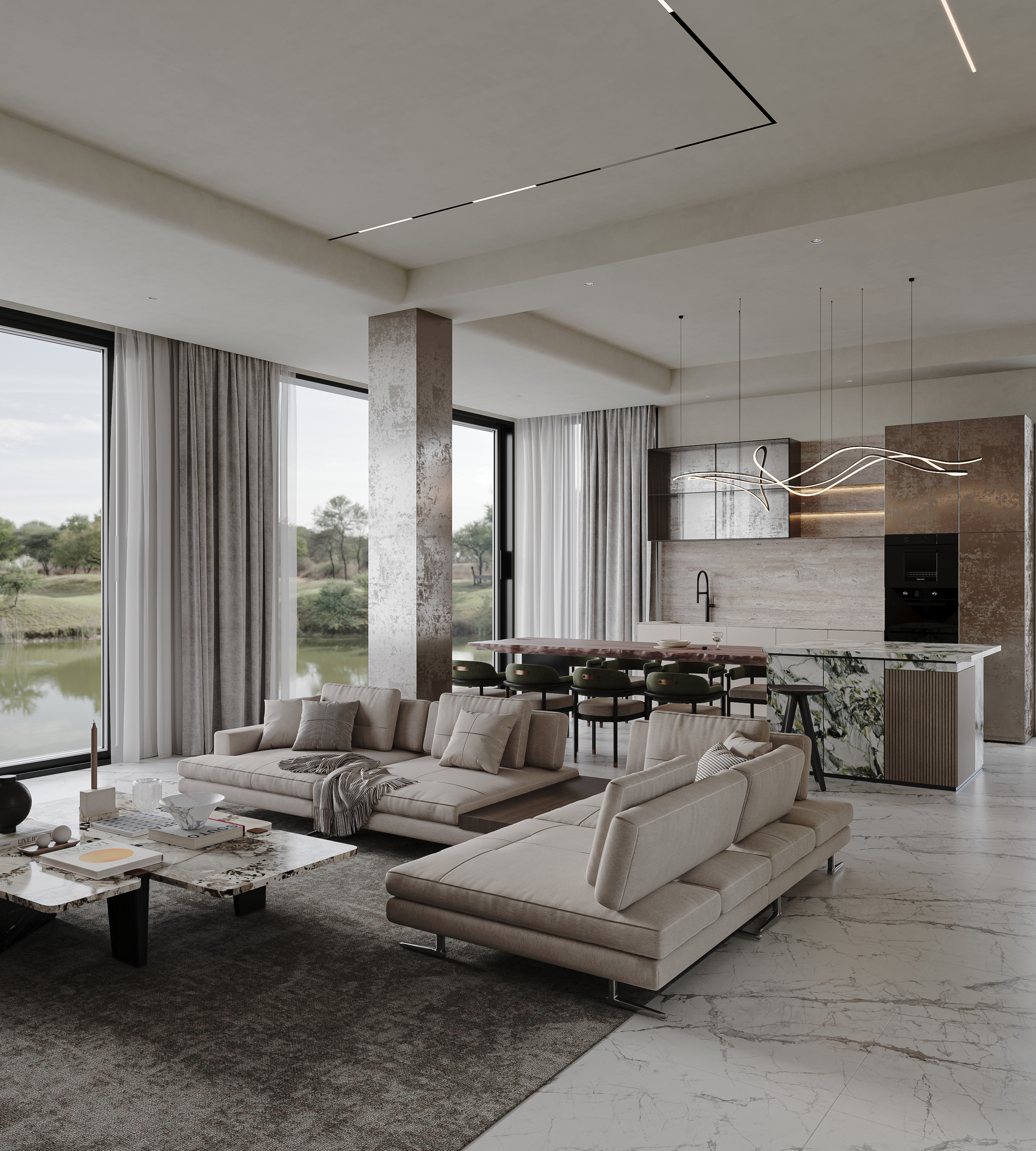 现代轻奢 豪宅别墅-3