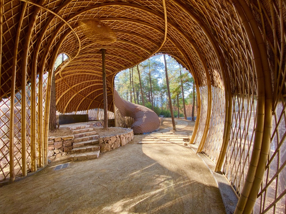 阴阳交融的「YU 舍」——竹构建筑的生态美学-26