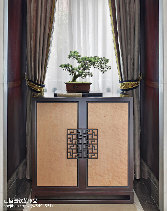 武汉恒大龙城111万元222平米样板间装修案例丨中国武汉丨百搭园软装-22