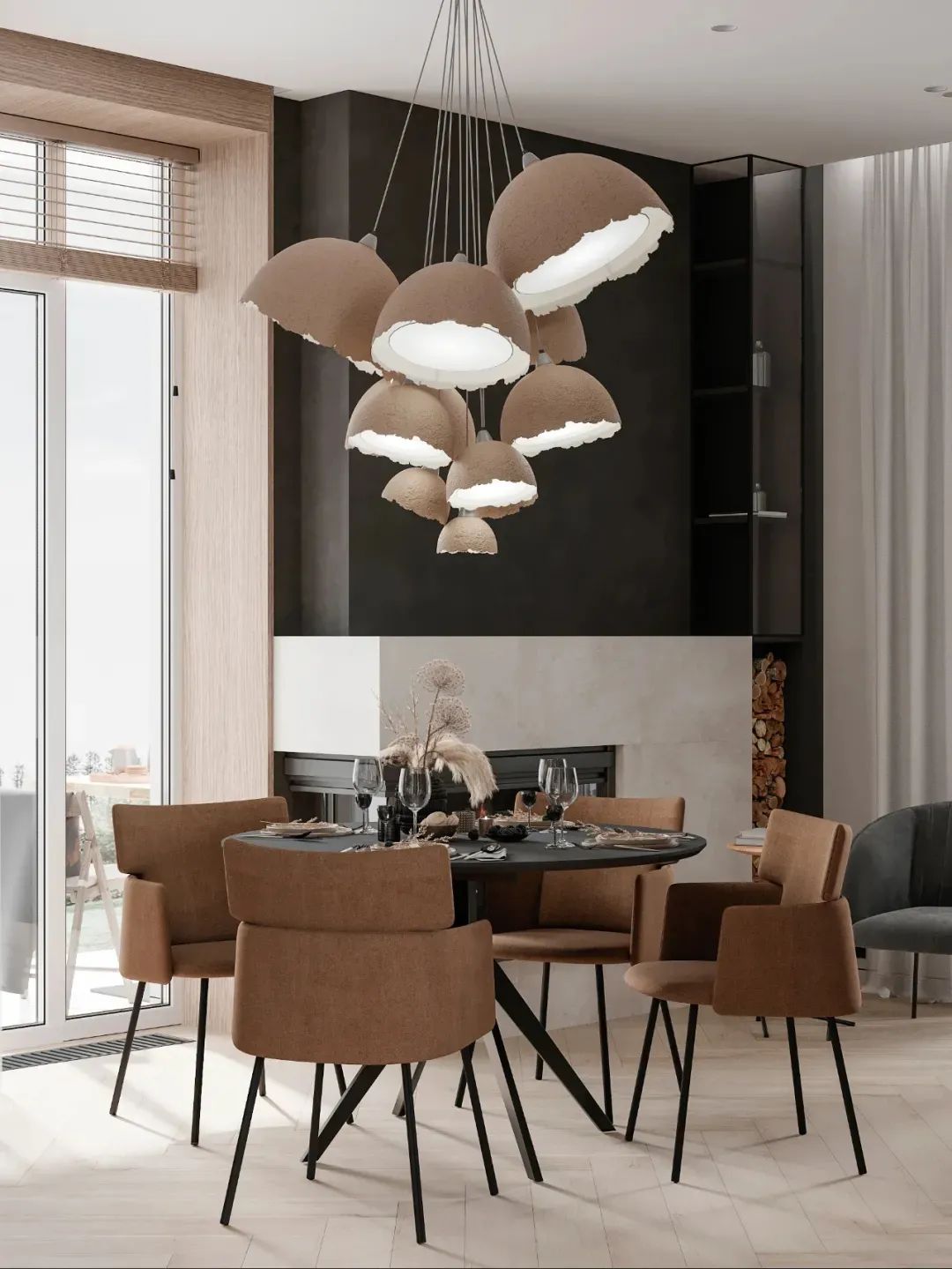 75㎡简约原木高级黑,年轻夫妇的完美之家丨Tomkin Design-20