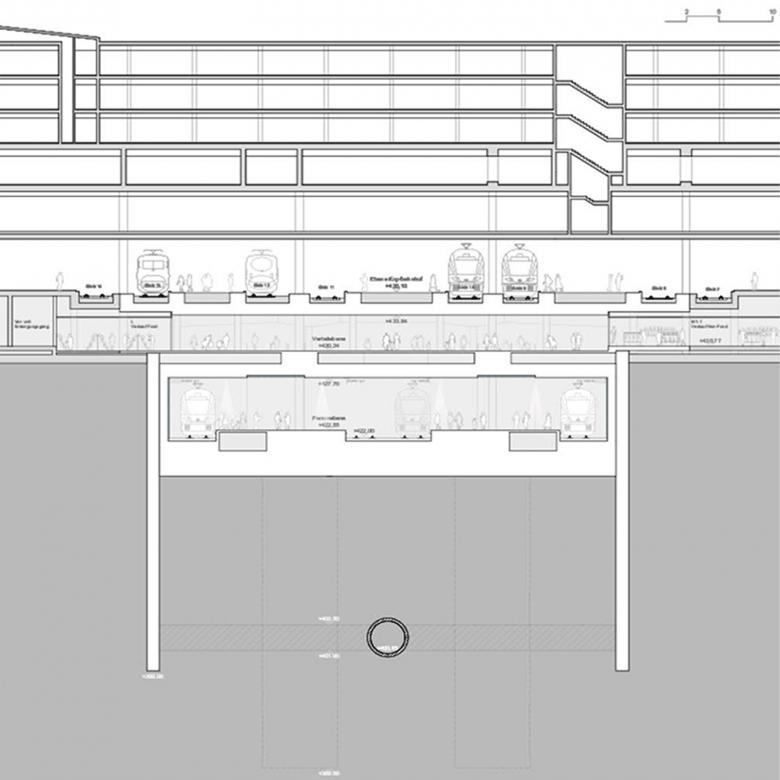 卢塞恩地下火车站丨瑞士卢塞恩丨Theo Hotz Partner Architekten-7