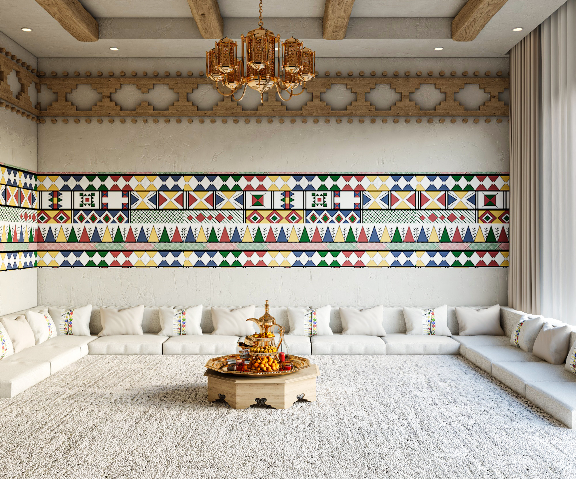 沙特阿拉伯阿西尔议会厅（Majlis in kSA）丨ARWA ALHAMDI DESIGN-7