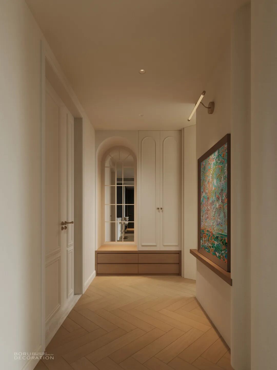 138㎡法式复古|当新古典遇上现代生活，独特的优雅对话-5