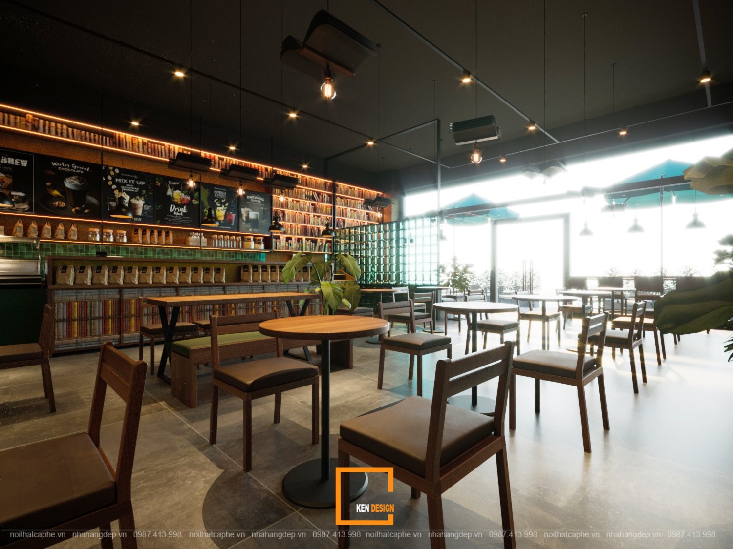 Buôn Cà Phê Thủ Đức咖啡馆设计丨越南胡志明市丨Kendesign团队-25