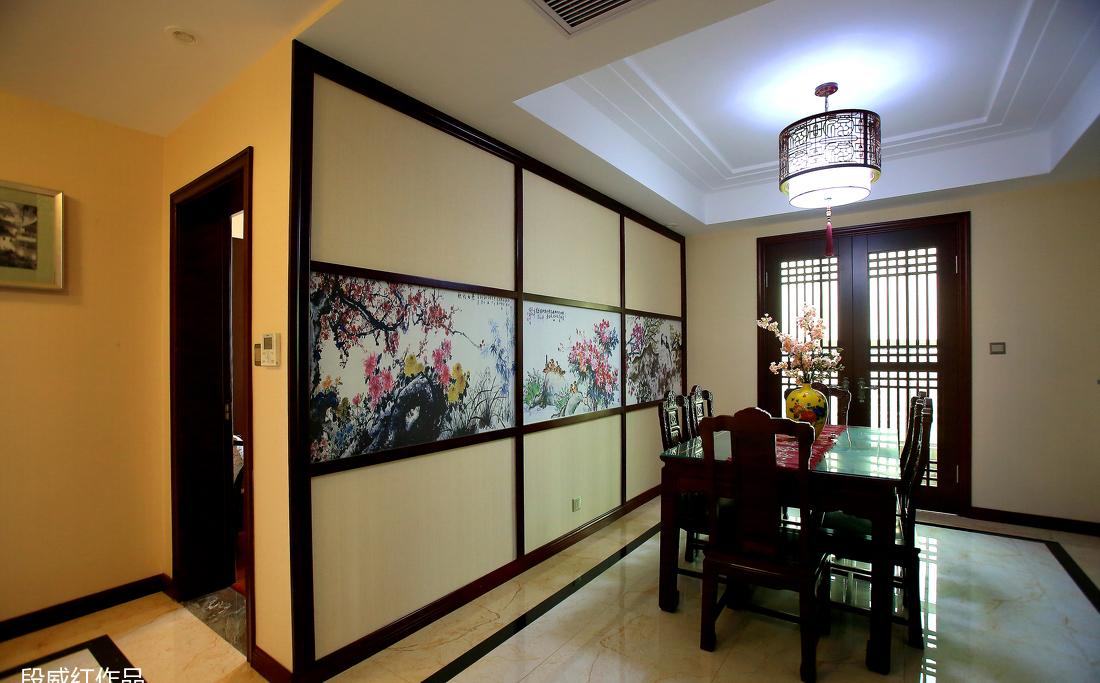 段威红丨别墅丨【蝶衣设计】中式风格实景照片-3