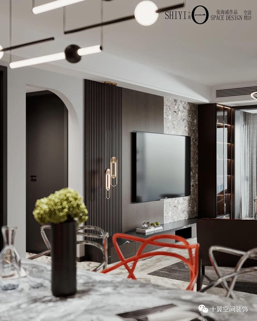 淳厚咖啡香 · 张海威的新中式设计魅力丨十翼空间装饰-19