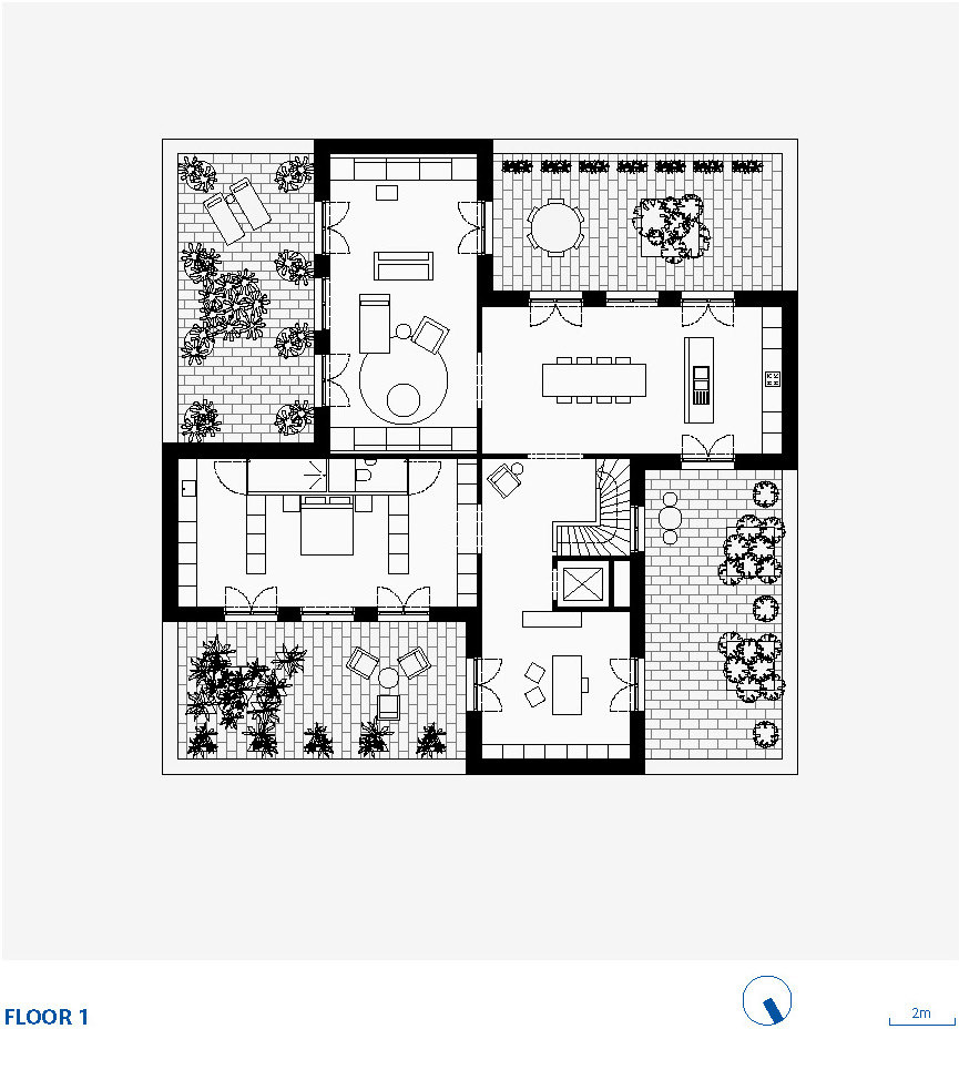 比利时郊区别墅设计，创新几何形态与丰富空间层次-8
