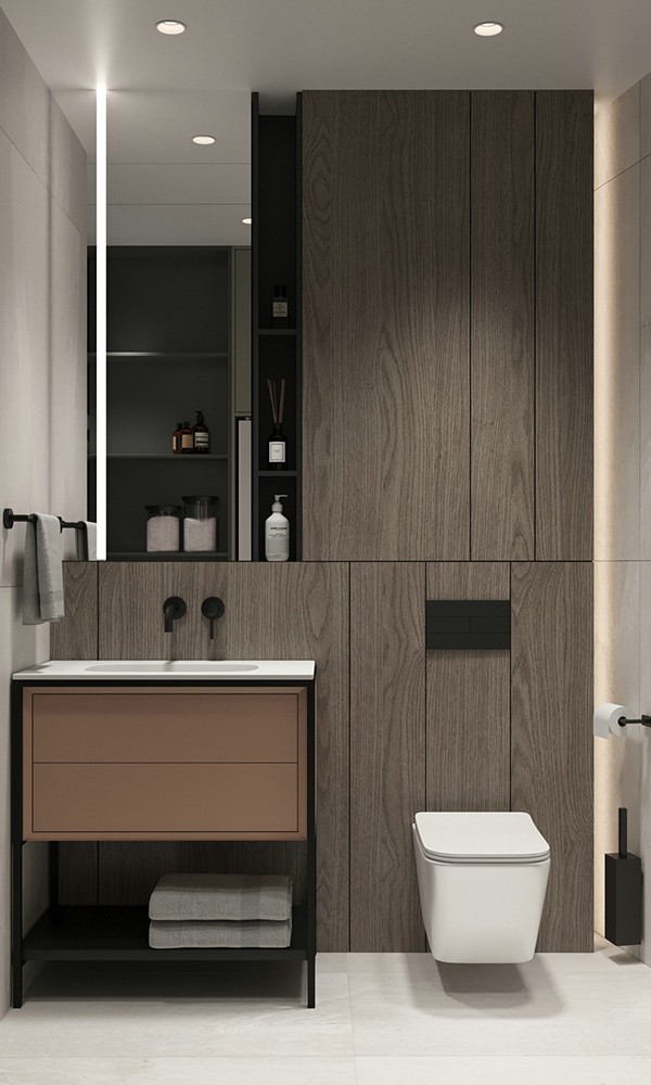 原木与绿色清新惬意居住空间-39