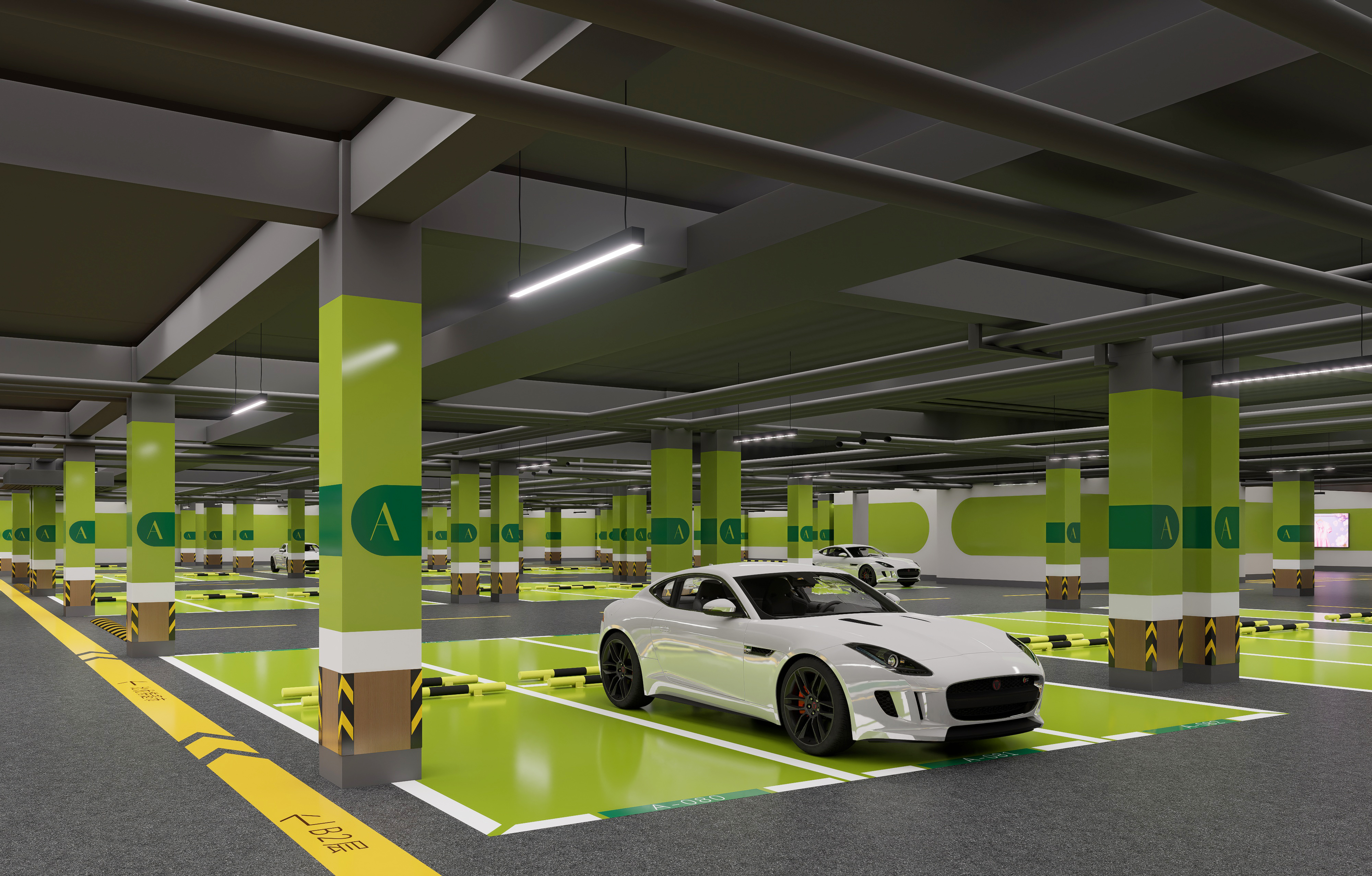 乐松广场地下停车场改造设计丨中国哈尔滨丨哈尔滨汇象创意设计有限公司-31