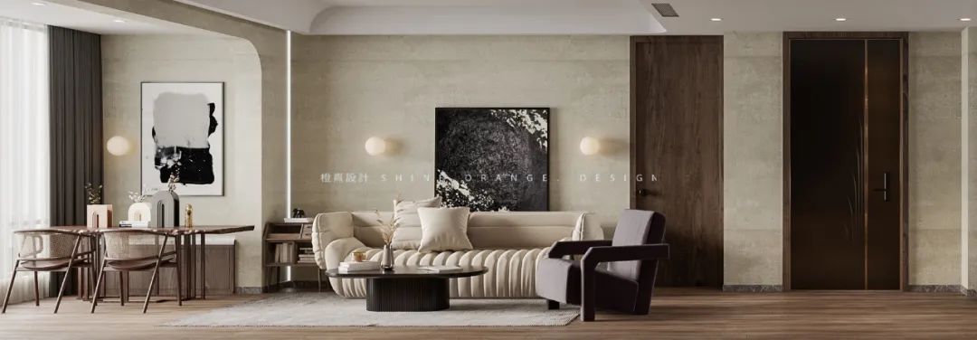 《橙熹设计》全案设计,侘寂风格,自然简约-17