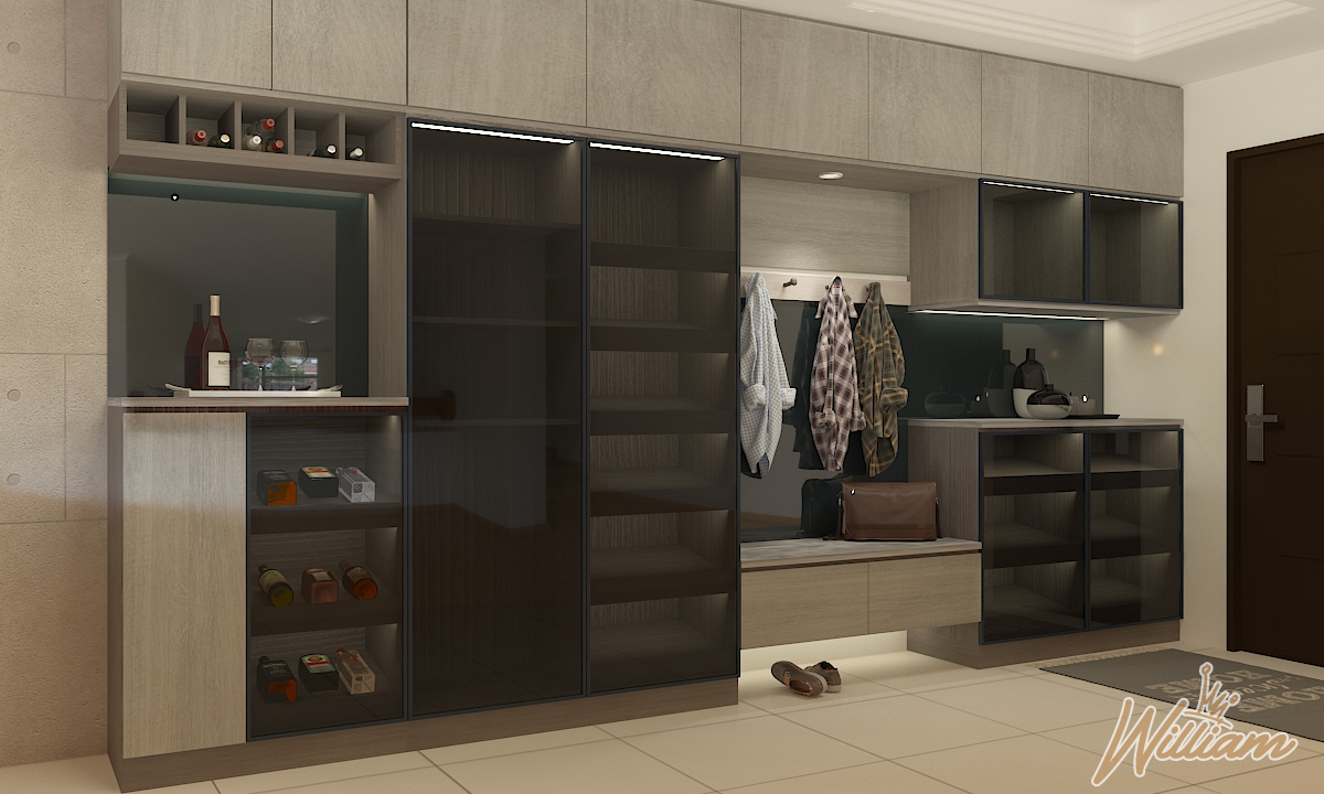 汐止黃宅_玄關櫃設計-1