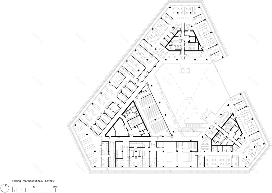 Ferring制药新总部丨丹麦哥本哈根丨Foster + Partners-58