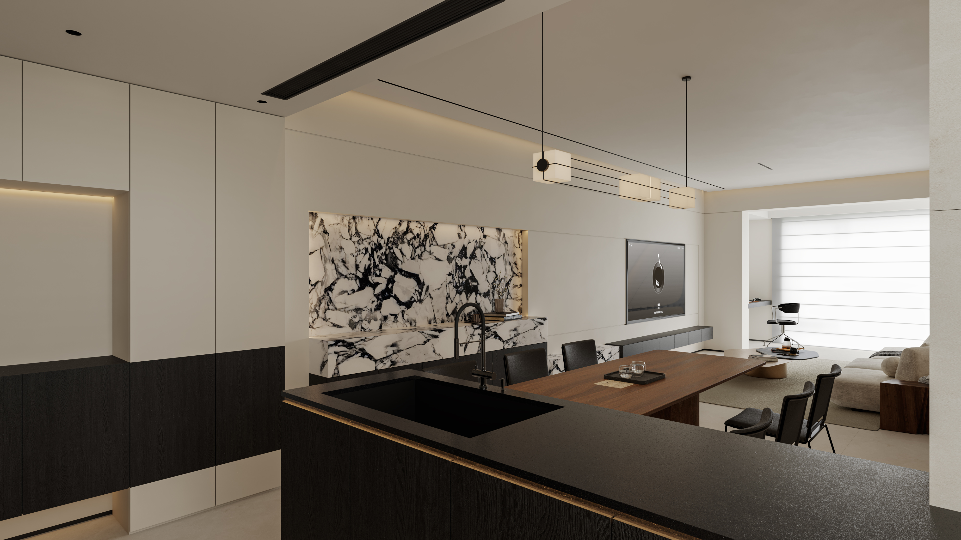 暗系客餐厅  家装-5