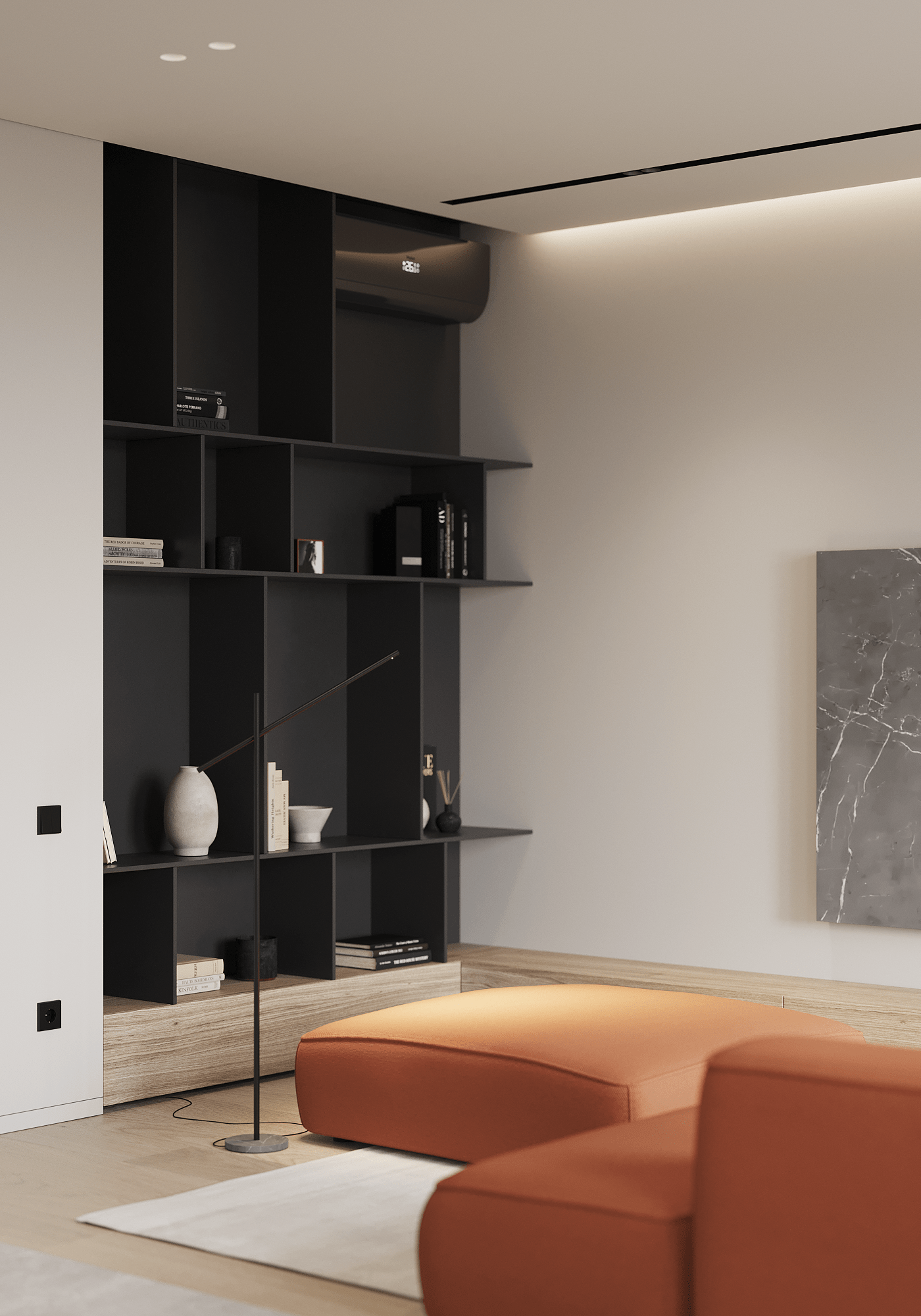 84㎡现代简约二居室丨OD design studio-34