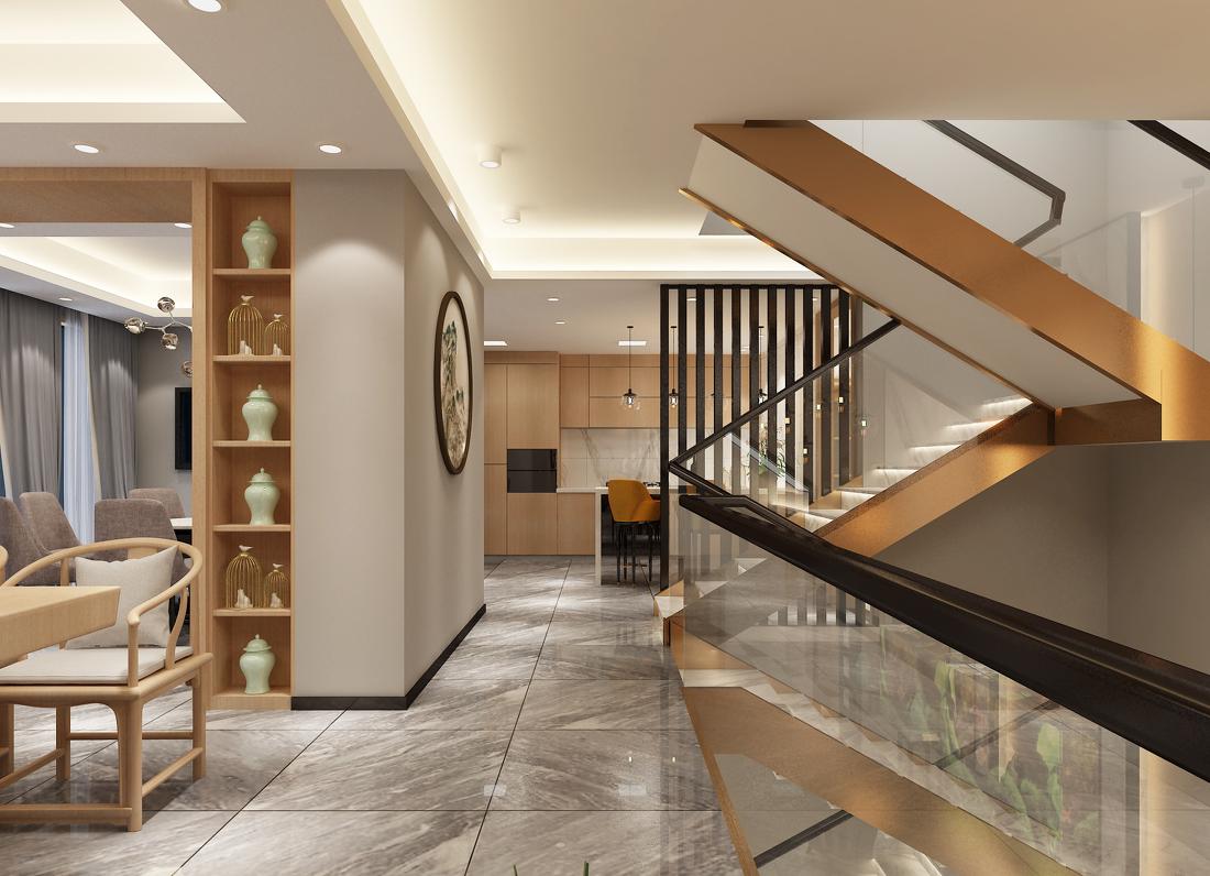 彭下欢设计·蒋先生新中式(御景庄园)-10