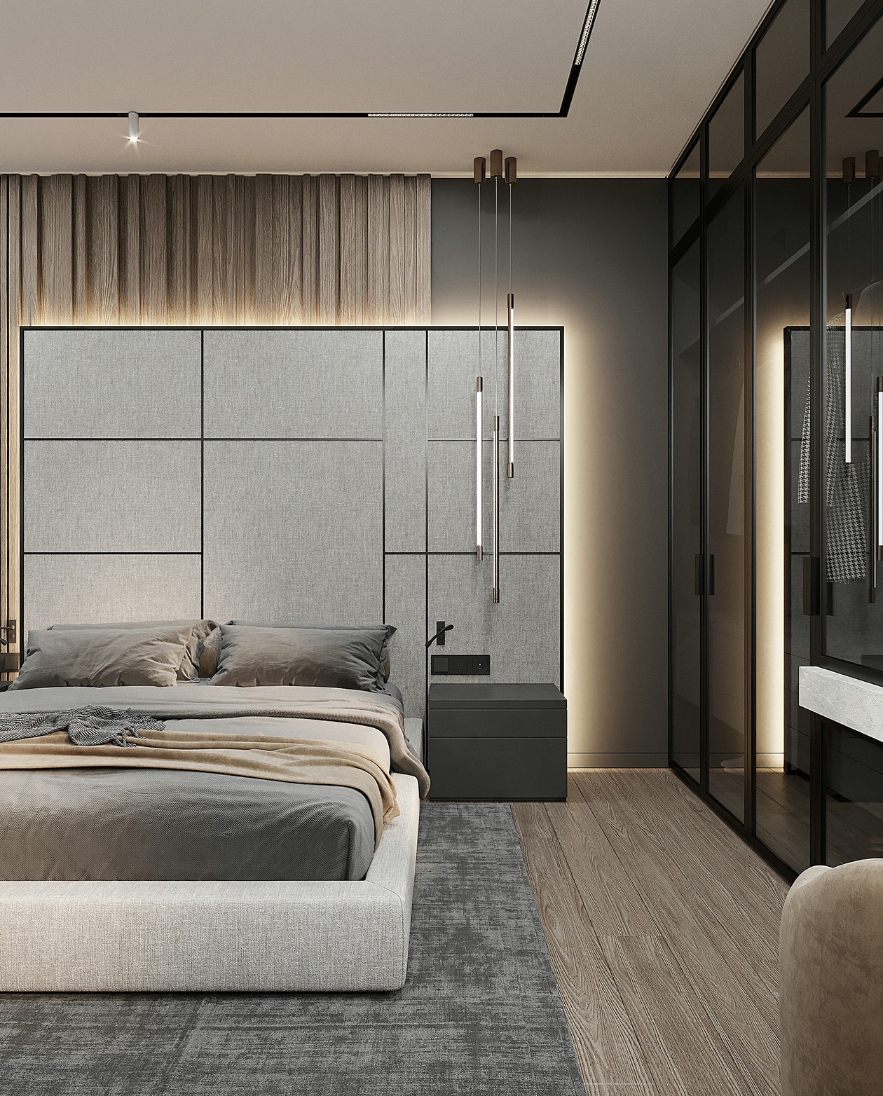 80㎡高级色系公寓设计 这才叫格调！-9