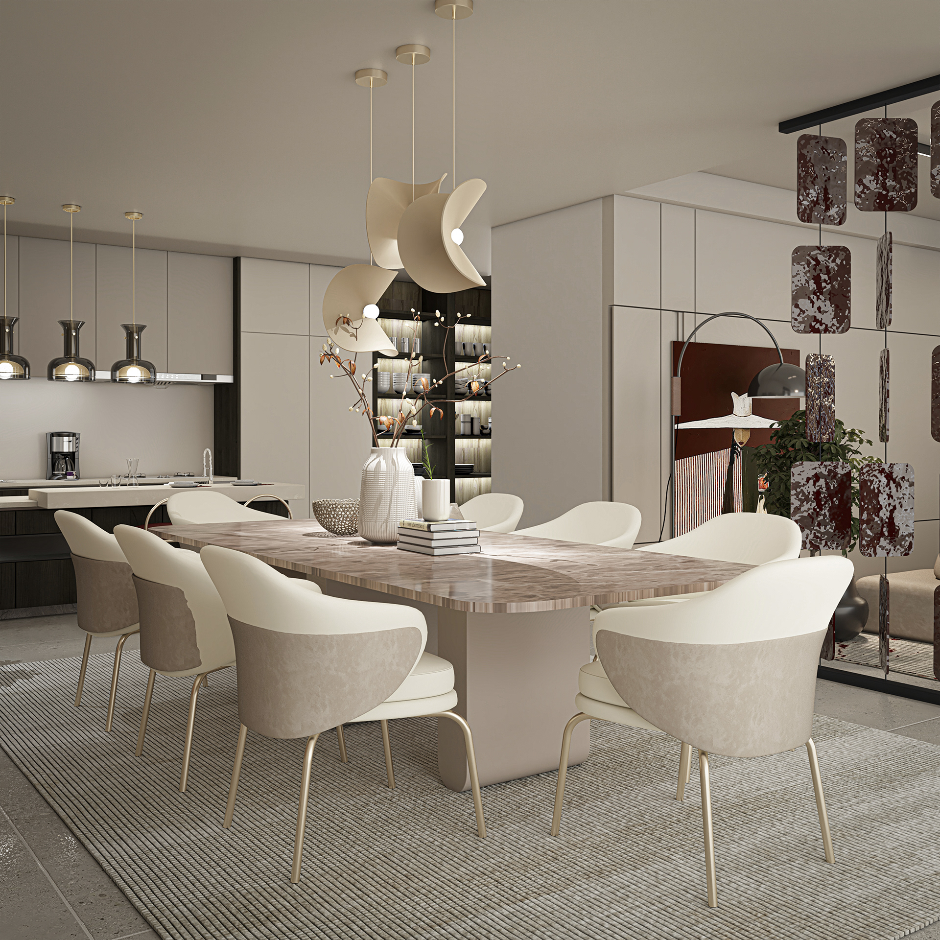 Burgundy Balance – Minimalist with a Bold Twist-12