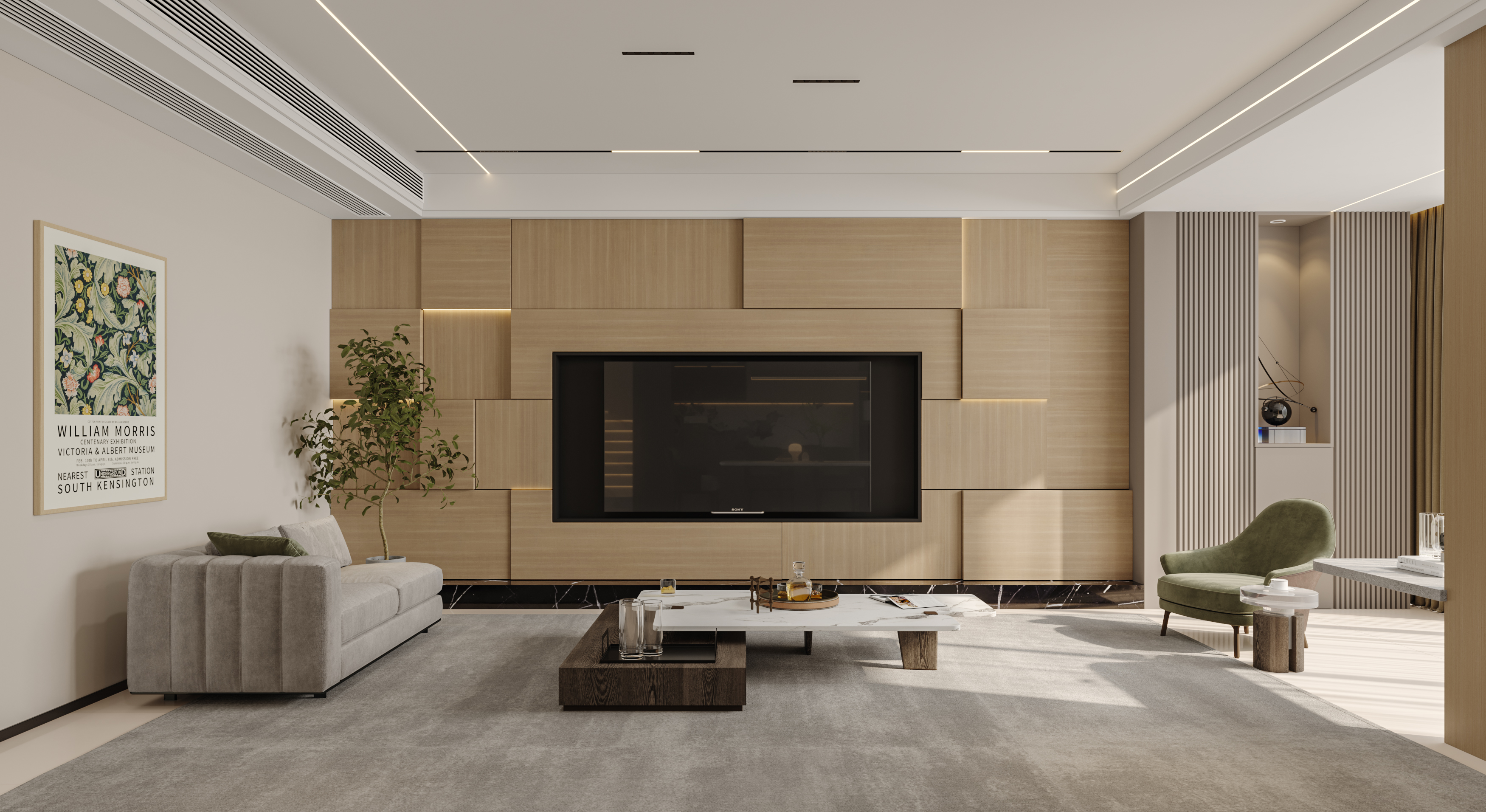 绘感视觉设计——下叠别墅现代设计案例-10