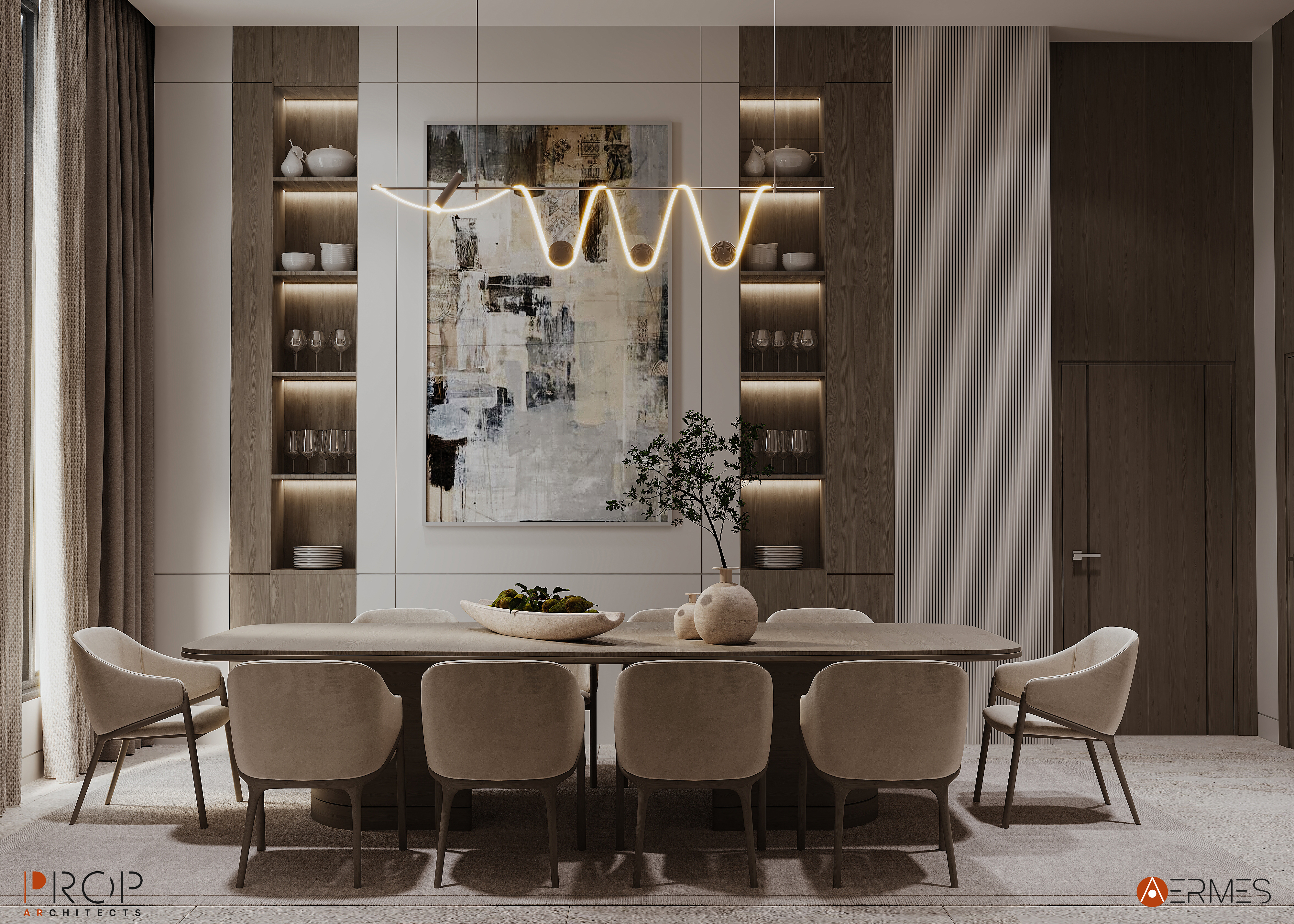 VILLA INTERIOR（别墅室内设计）丨沙特阿拉伯吉赞丨PROP & AERMES ARCHITECTS-12