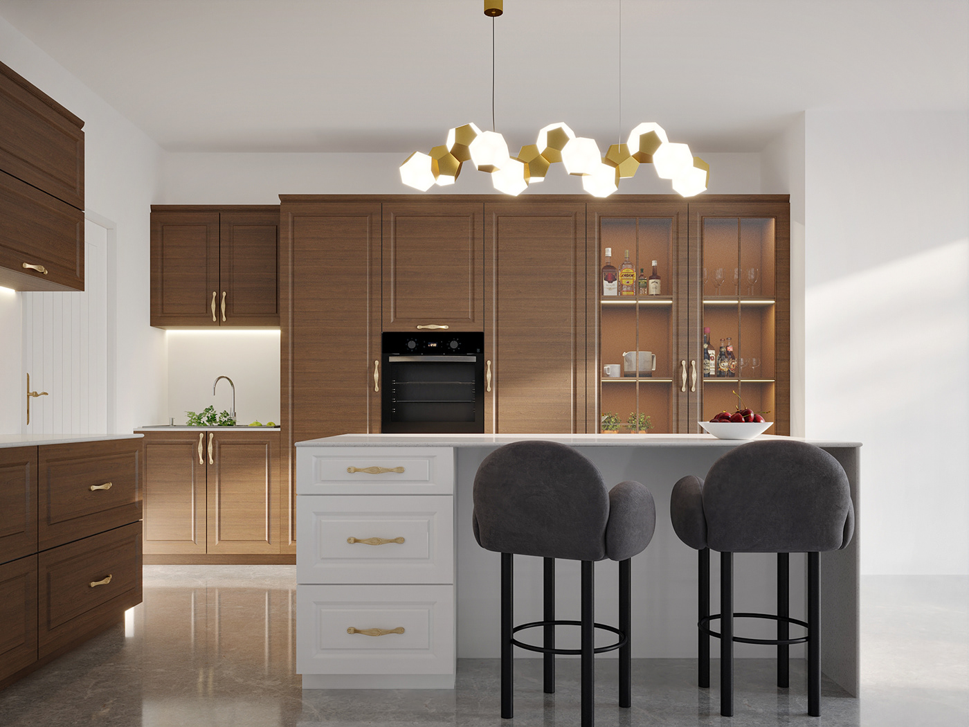 Anastasiya Gushchina 打造现代简约厨房秀场-4