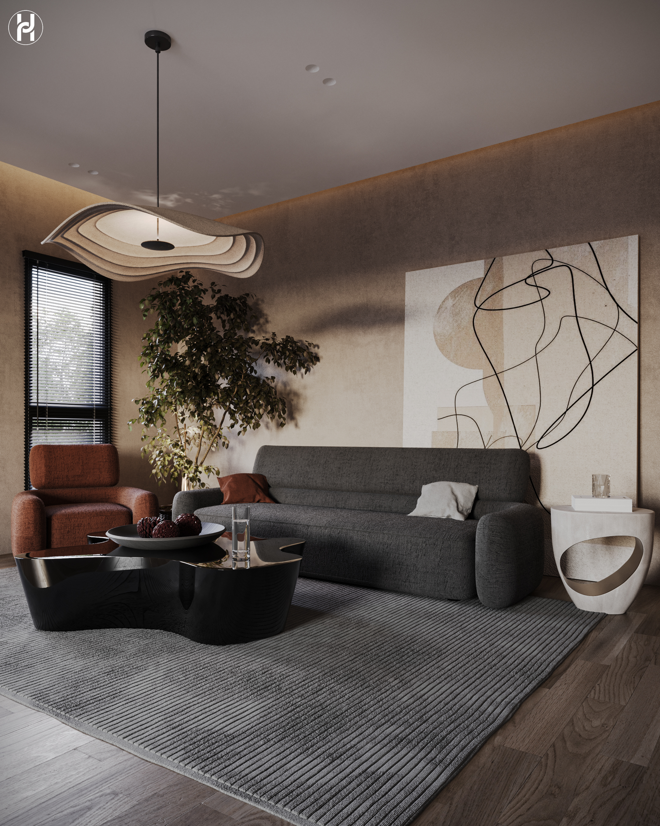 BROWN 住宅设计丨Marwa Salah-9