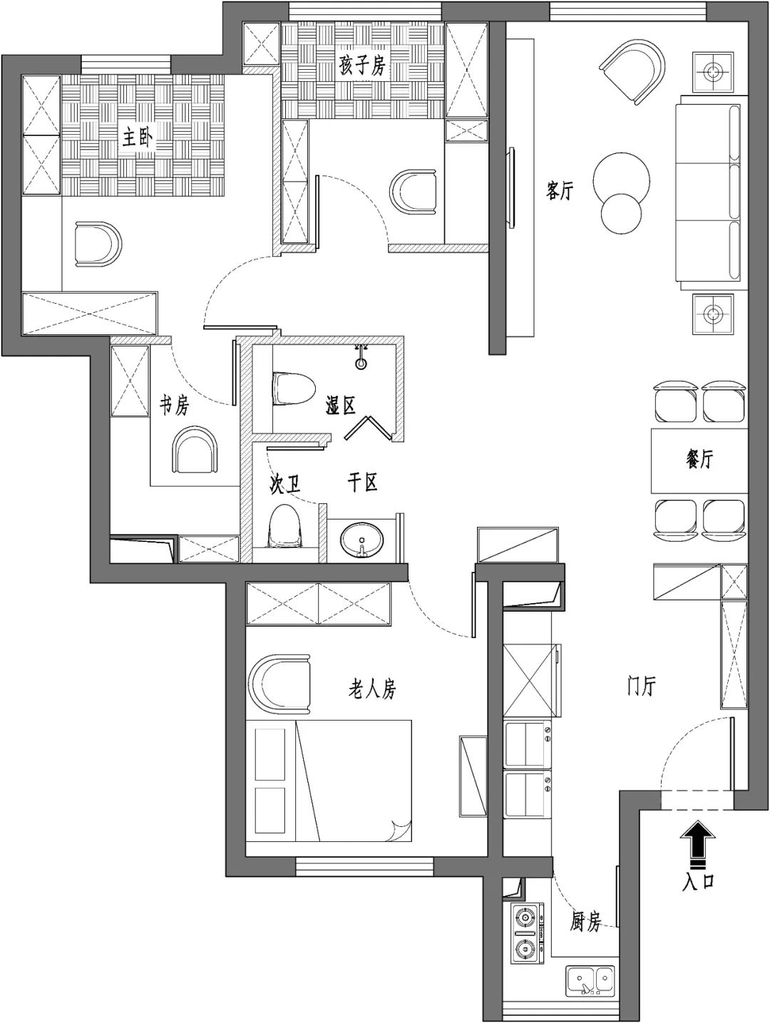 110㎡原木风格融泽嘉园丨李晓婉-19