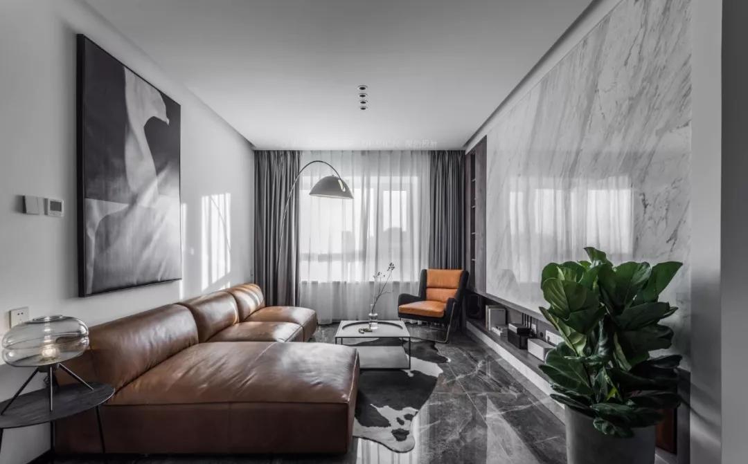 90 后婚房爆改,简约灰色调中的活力与诗意-3