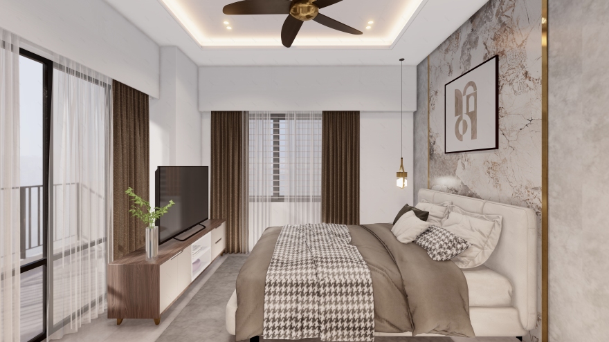 Mr· Forhad的3D室内可视化项目丨孟加拉国-24