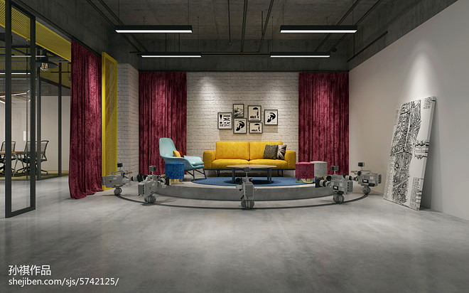 35万元办公空间500平米装修案例-12