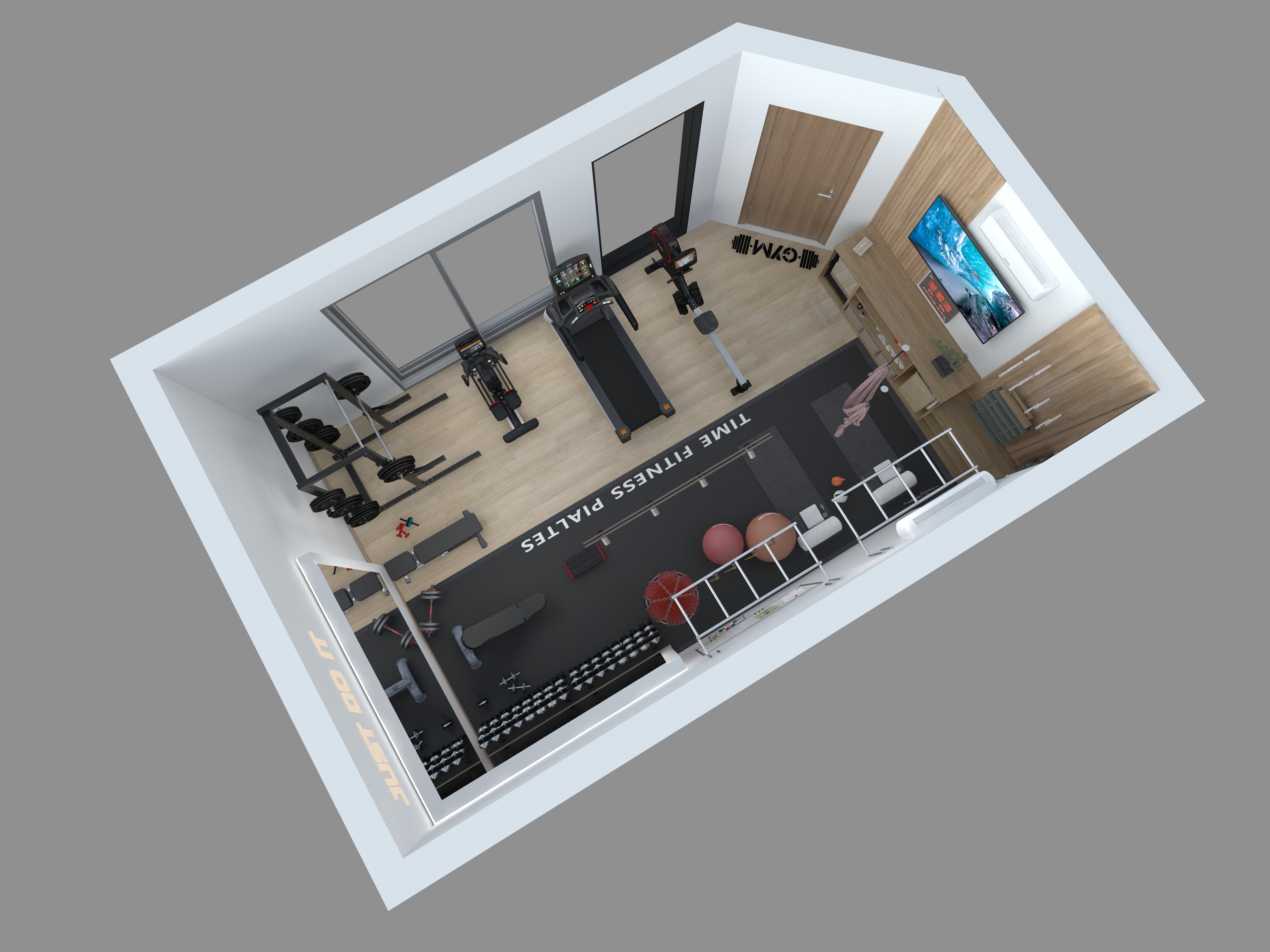 Small Home Gym Design (SAUDI ARABIA)-10