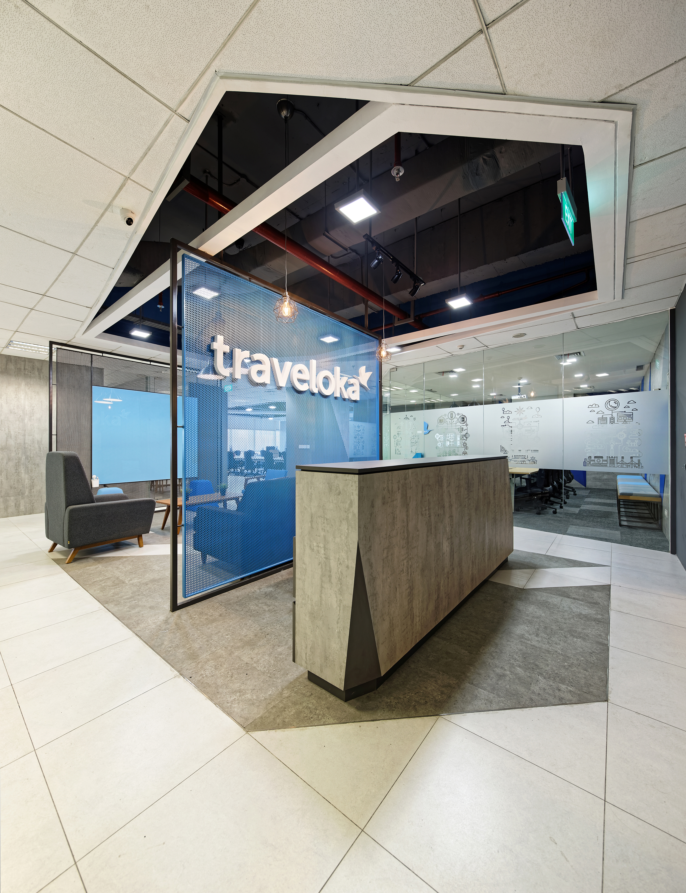 斜线工业风，打造灵动办公空间-25