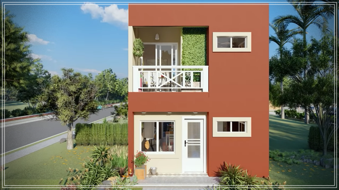 5×7米带3卧室房屋设计-11