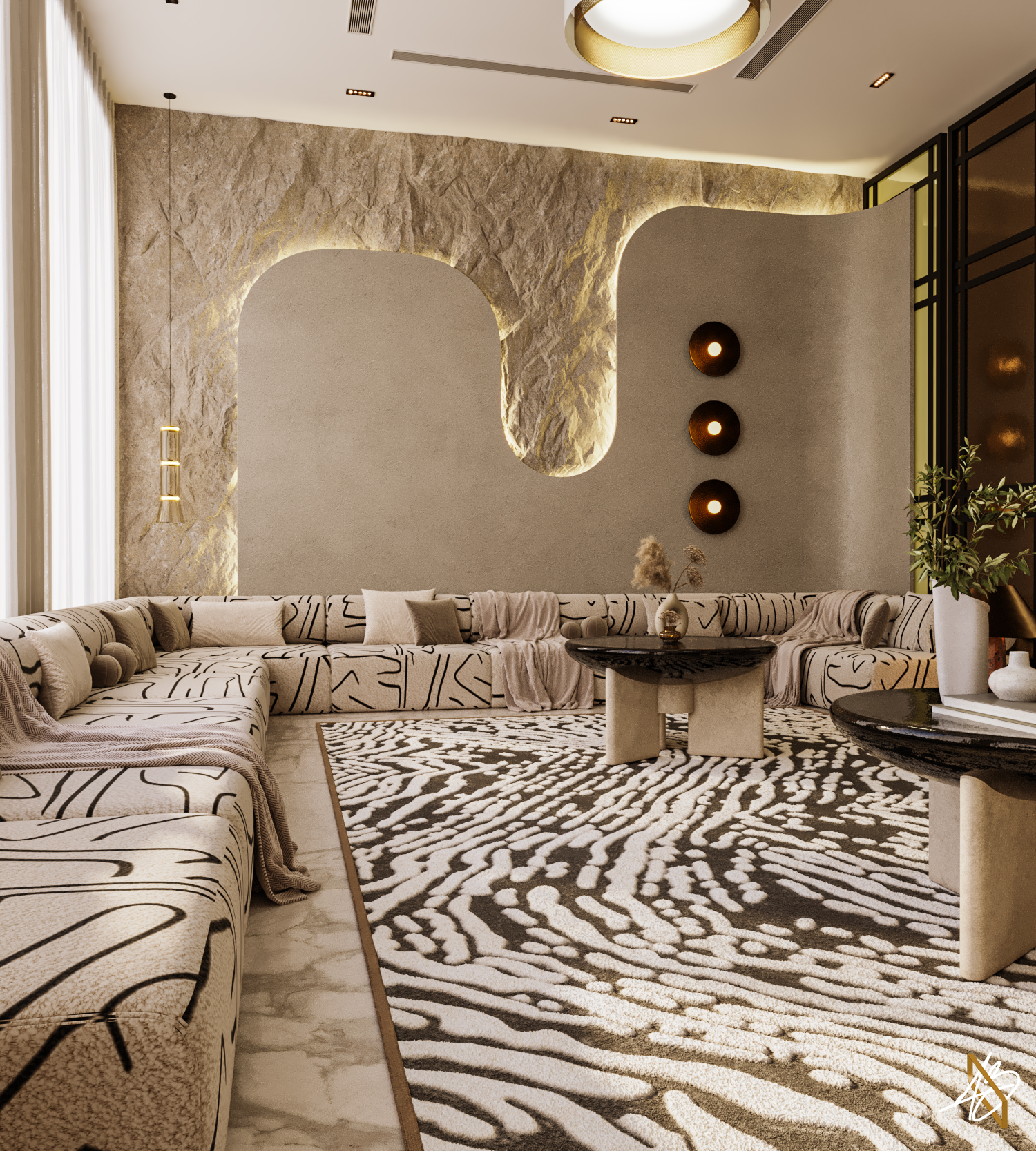 现代麦吉里斯（议会）设计

注：Majlis常见指一些中东、南亚国家的议会、委员会等，这里结合语境进行了较为准确的翻译 丨阿联酋迪拜-8