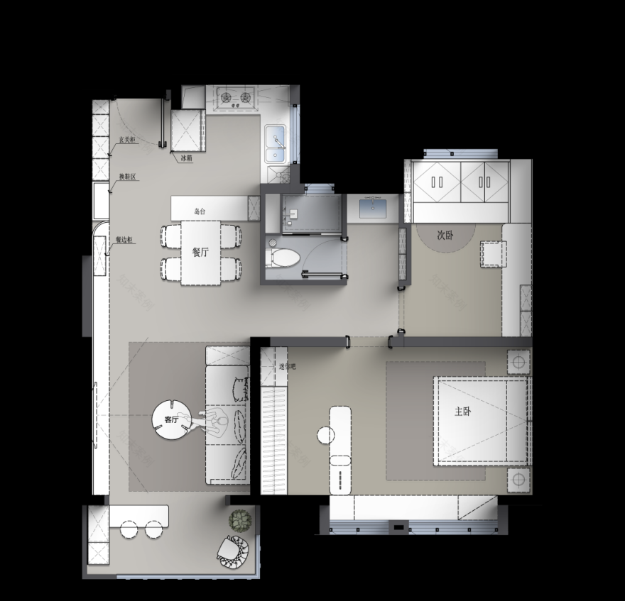 武汉万科·公园大道92m²&102m²样板间丨中国武汉丨深圳市蜜尔室内艺术设计有限公司-29