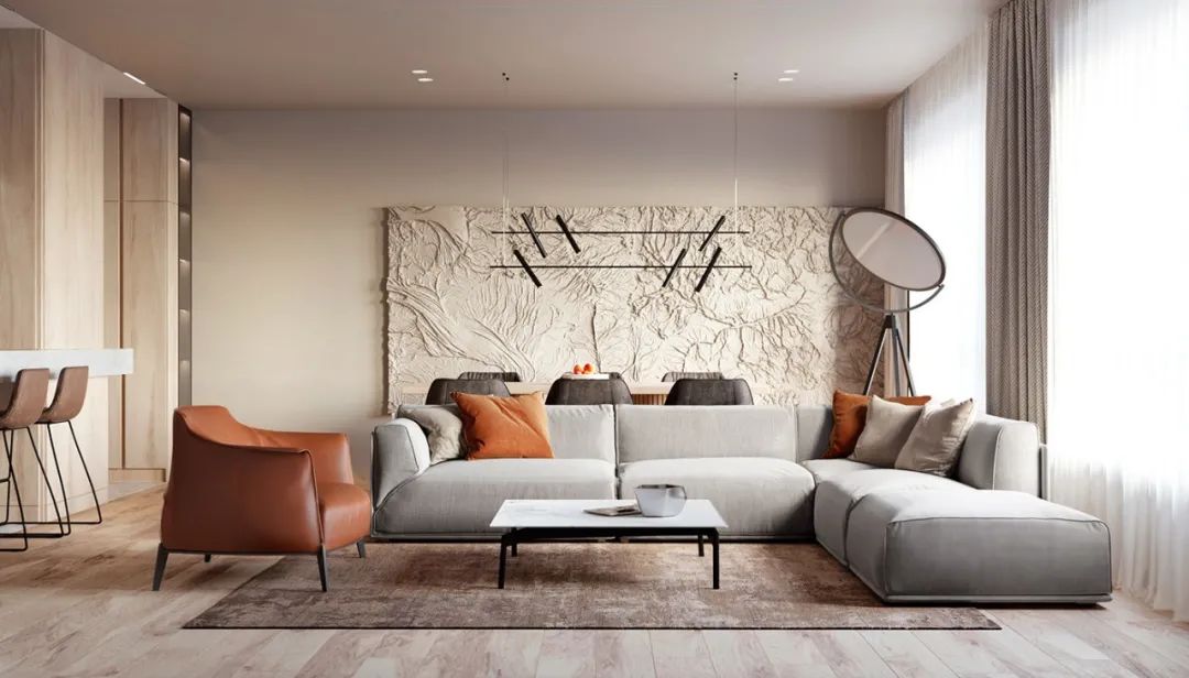 俄罗斯 120㎡原木简约公寓，素雅而精致-43