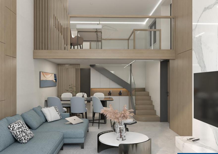 错综交叠的复层别墅设计-26