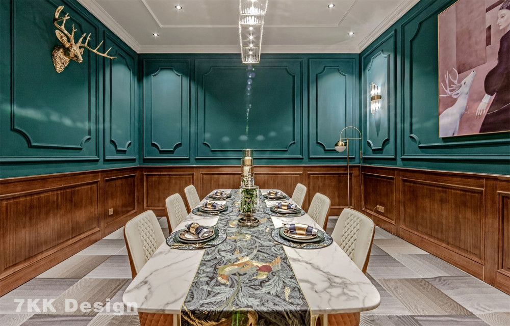 魔都老洋房艺术会所,复古与轻奢的完美融合-53