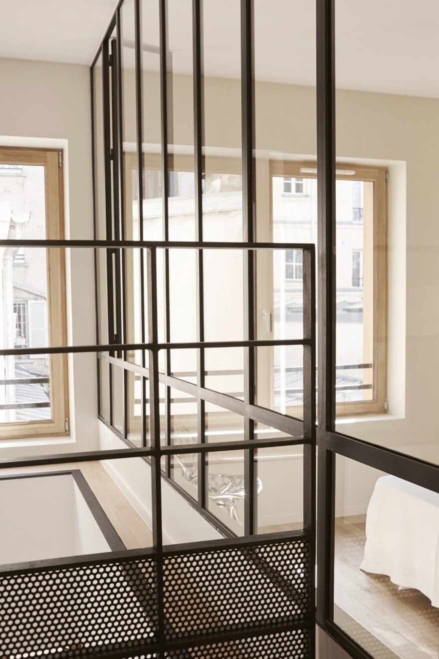 巴黎 10 区庭院旧宅变宜居家庭住宅-22