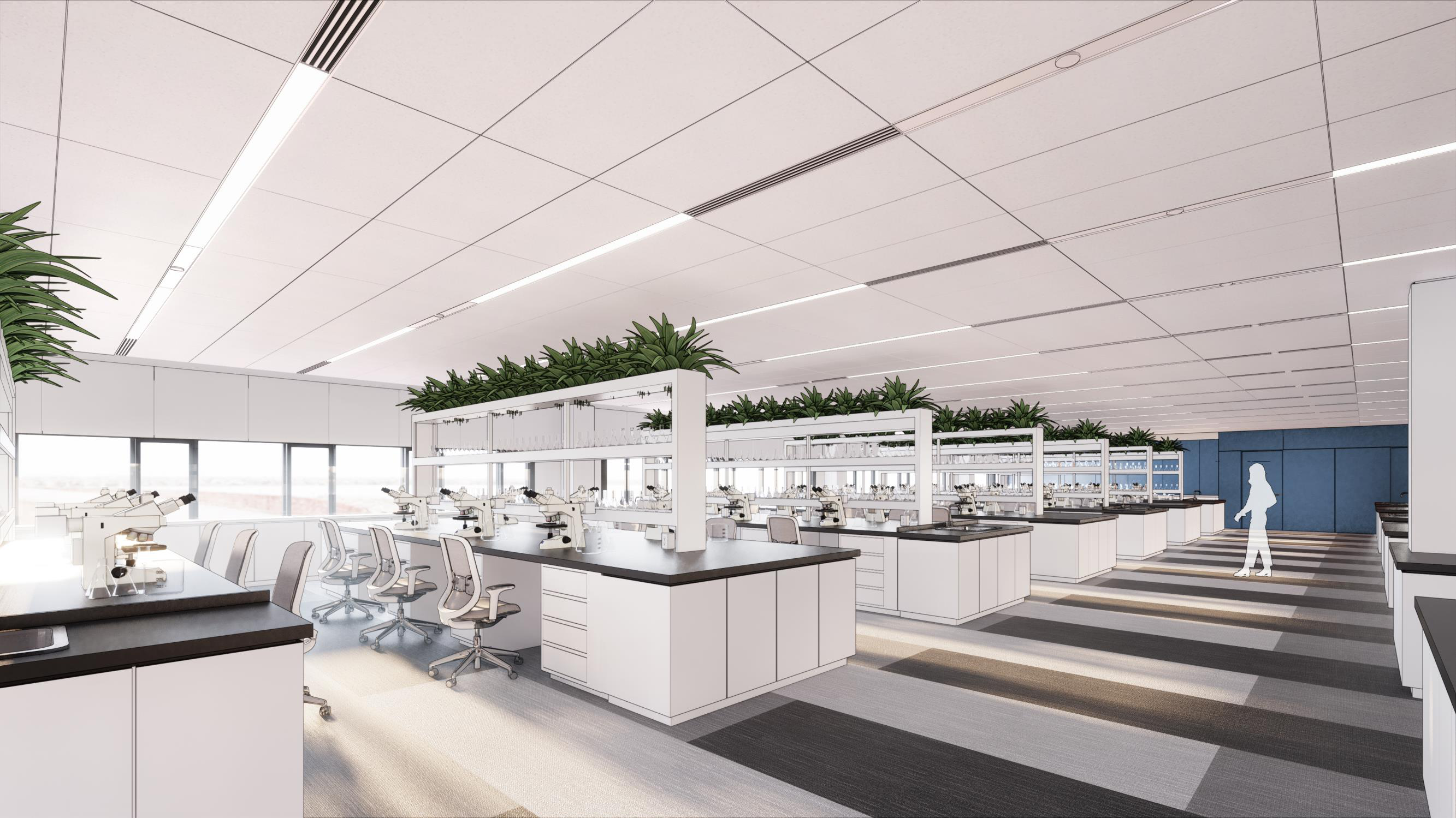 制药公司办公室及员工餐厅设计-8