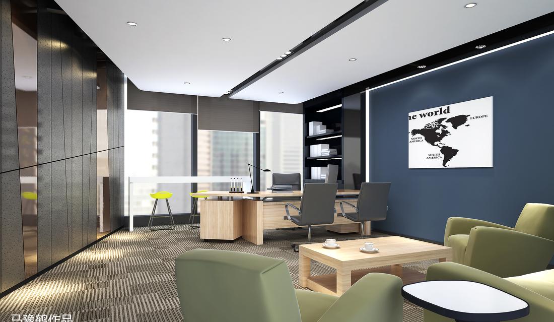 乐航网络简约办公室设计-10