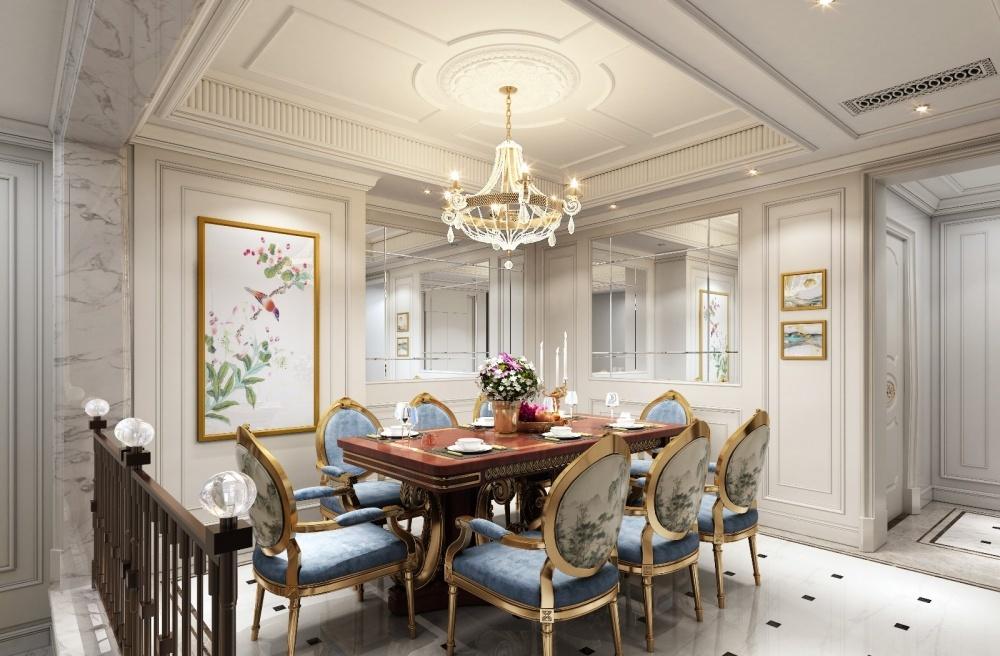 法式奢华样板房设计-2
