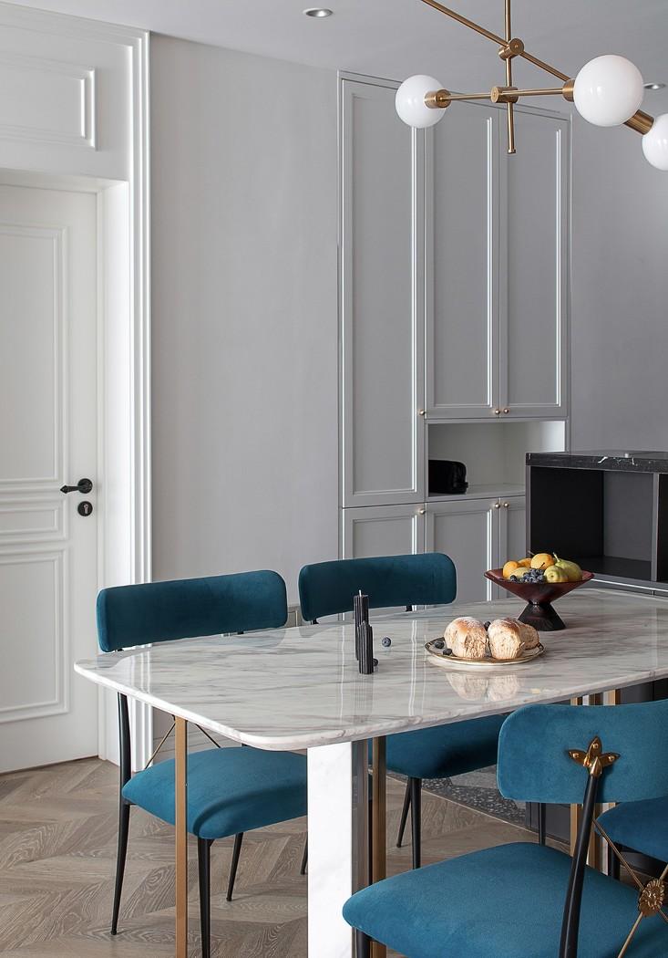 深白设计丨平层北欧风,一半骄阳一半幽蓝的冰雪季柔软时光-20