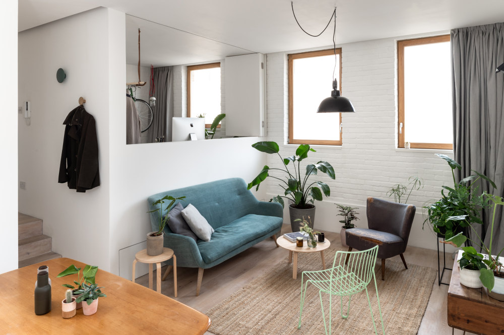 伦敦东部开放式住宅 | 建筑师为姐姐打造的家庭工作室-4