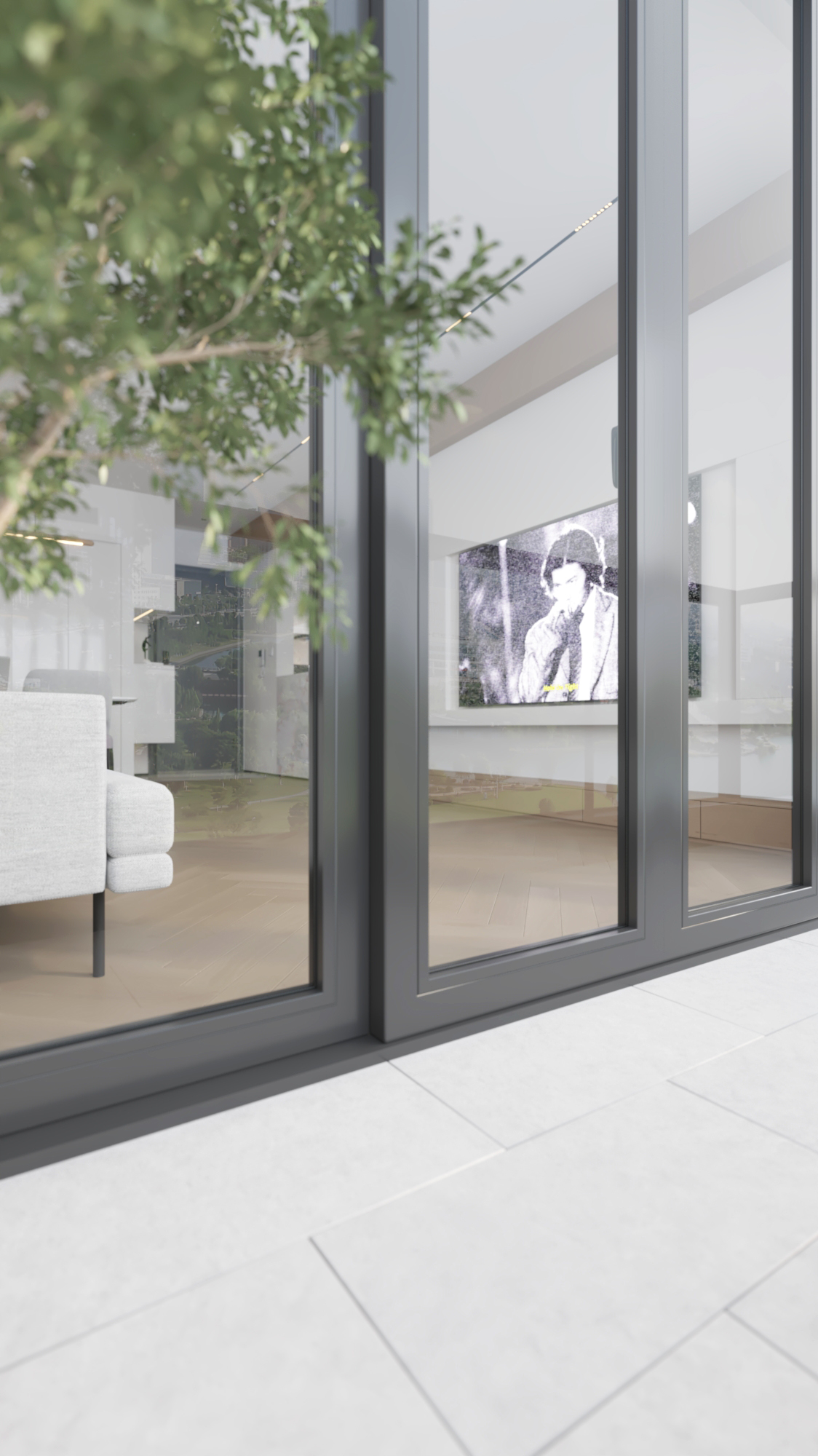 近期渲染，现代简约室内小户型住宅香港豪宅装修效果图视觉表现-9