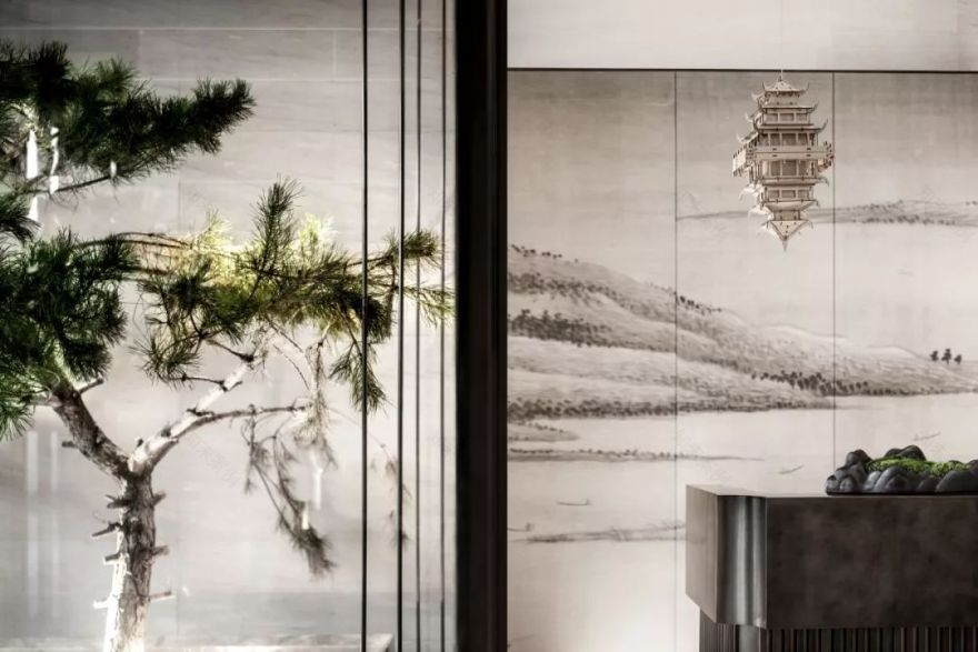 上湖嘉园营销中心 | 光影空间的人与景对话-46