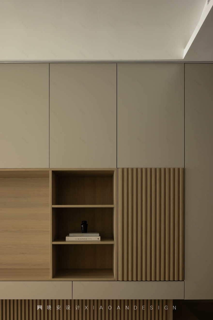 木元素+奶油质感的家丨晓安设计-22