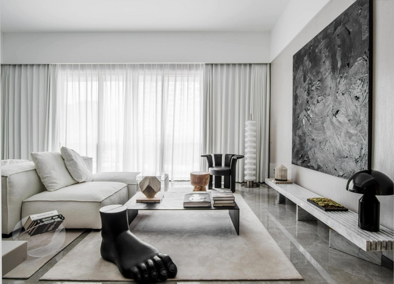 孟也设计--三亚新闻中心样板间A-2